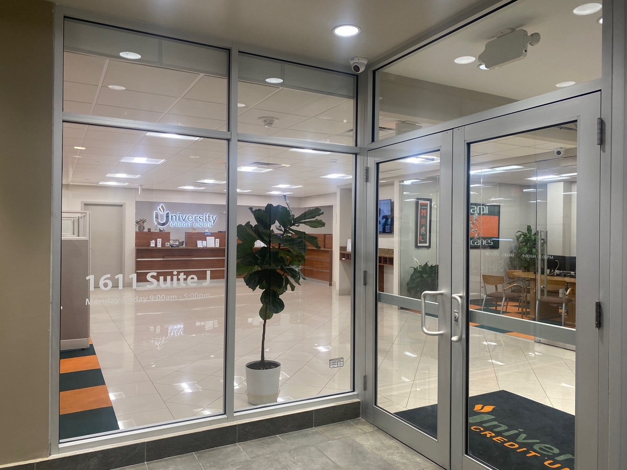 Entrance to office